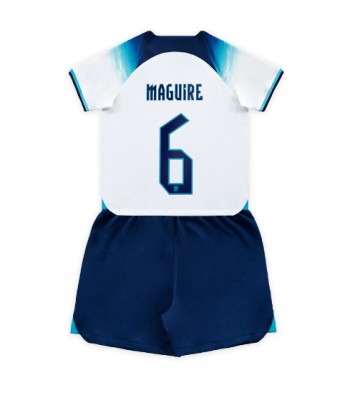England Harry Maguire #6 babykläder Hemmatröja barn VM 2022 Korta ärmar (+ Korta byxor)